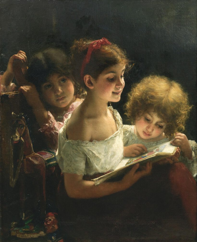 А. Харламов. «Книжка с картинками», около 1888