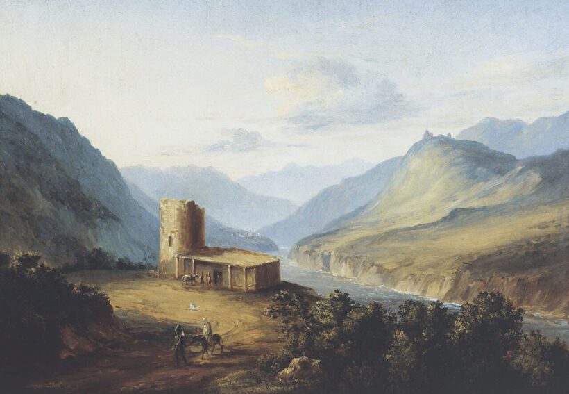 М. Ю. Лермонтов. Военно-Грузинская дорога близ Мцхеты, 1837